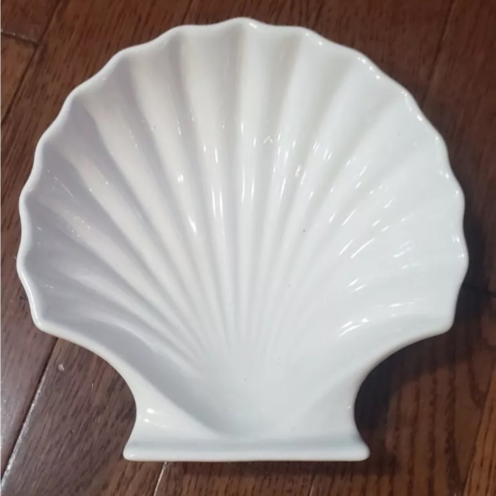 CERAMIC Clam Shell Bowl Set of 3 Fancy Ocean Inspired Beach Dinner Party Seafood - Picture 8 of 16